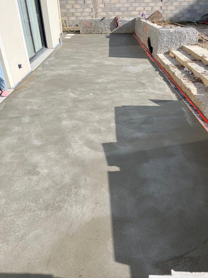 Chape de terrasse extérieure